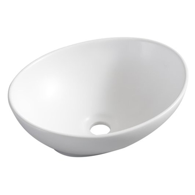 Wiesbaden Barco Waskom ovaal - 40x33x14.5cm - keramiek - mat wit