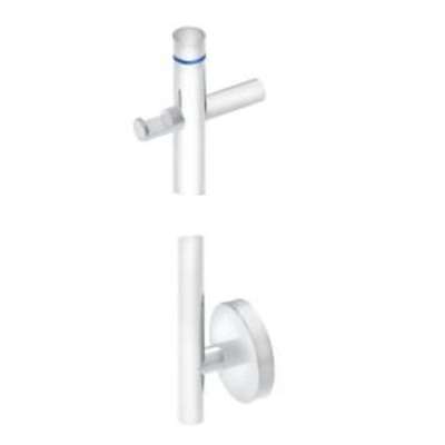 Vasco Spike Radiateur sèche-serviettes électrique - 151,5cm de haut - 35Watt - RAL 9016 - blanc mat