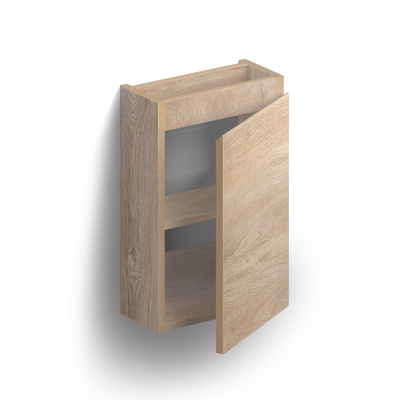 Clou InBe Meuble sous-lavabo pour lavabo - 36x55x18cm - droit - chêne grec