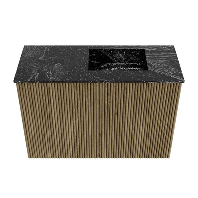 Mondiaz JOYA-DLUX 60cm meuble de toilette - couleur Dusk - Vasque FAYE position Droite 1 trou de robinet couleur Lava.