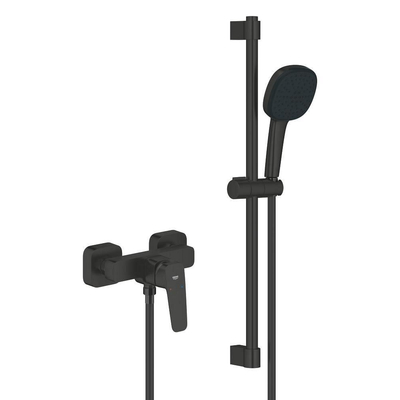 Grohe Cubeo Douchemengkraan set - glijstang - met douchegarnituur - mat zwat