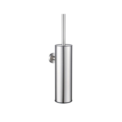 Fugaflow Eccelente Acces toiletborstelhouder - gesloten model - wand - rond - geborsteld rvs -