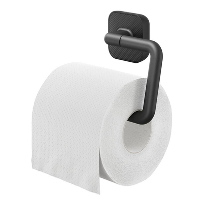 Tiger Carv Toiletrolhouder - zonder klep - zwart
