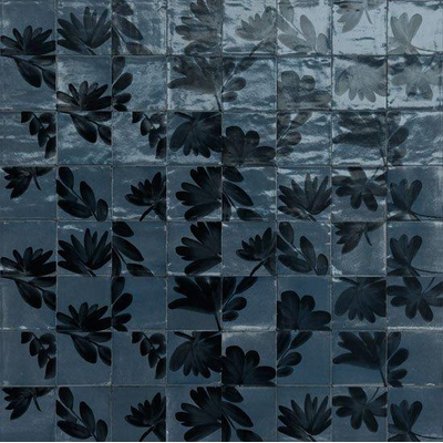 Ceralto Drapé Mural Decor-strip - 15x15cm - 10.0mm - Blu