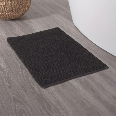 Sealskin Delhi Tapis de bain 60x90 cm Coton Gris foncé