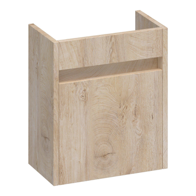 BRAUER Adore meuble lave-mains - 40x45x22cm - avec 1 porte sans poignée ouvrant vers la droite Forest Wheat