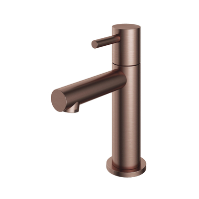 Hotbath Buddy Robinet de lavabo - bec en L 8,5 cm - montage apparente - PVD - cuivre brossé