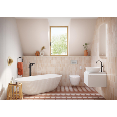 Villeroy & Boch Artis opzetwastafel - 43x43cm - zonder kraangat - zonder overloop CeramicPlus - White Alpine (glans wit)