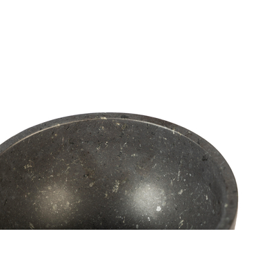 Saniclass Noche Vasque - 21x21x12cm - ronde - pierre naturelle - Foncé