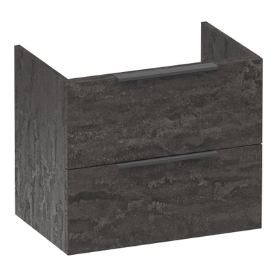 BRAUER Elevate wastafelonderkast ondiep 60 excl. opleggrepen 2 softclose lades en 1 sifon uitsparing - Damascus