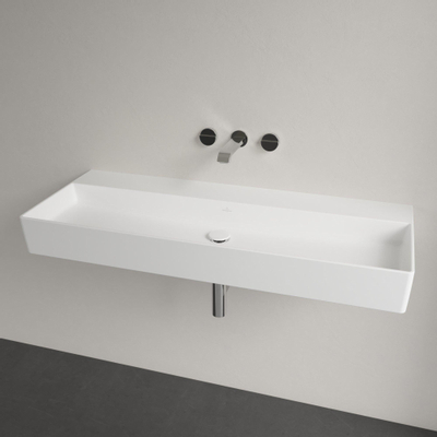 Villeroy & Boch memento 2.0 wastafel - 1200x470mm - Stone White (mat wit)