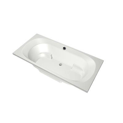 Xenz Kanaga Duobad - 190x90x53 - afvoer Midden - acryl - wit mat