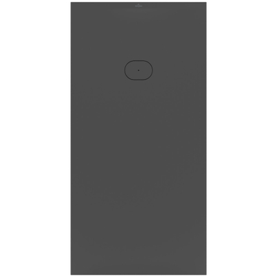 Villeroy & Boch Ecora douchebak - 180x90x4.5cm - afvoer korte zijde - anthracite (antraciet)