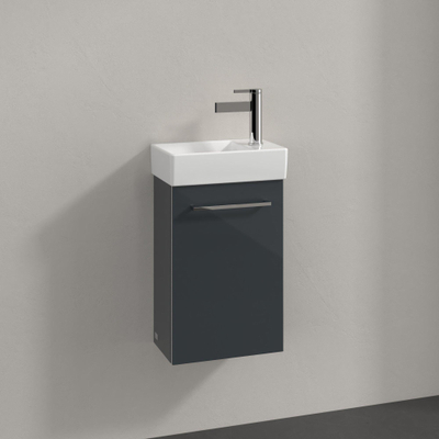 Villeroy & Boch Avento Meuble sous lave-mains 1 porte 34x51.4cm gauche Crystal grey