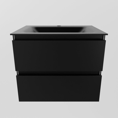 Mondiaz Aivy badmeubelset - 60x45x50cm - 1 kraangat - 1 wasbak urban Solid surface - Midden - 2 lades - Zonder spiegel - MDF Urban