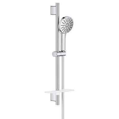 GROHE Vitalio Joy Ensemble barre de douche - 60cm - douchette ronde - 3 types de jets - chrome