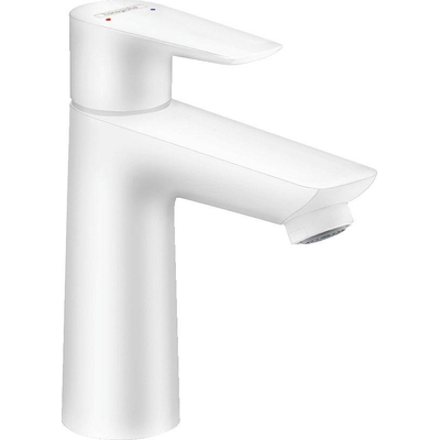 Hansgrohe Talis e 1 greeps wastafelkraan - 110 z afv - mat wit