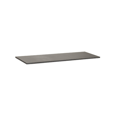BRAUER CoreStone13 wastafelblad 119.6x45.7x2cm zwart met 2 waskommen wit