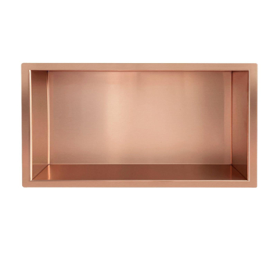 Wiesbaden Demis inbouwnis 30 x 60 x 10 cm geborsteld brons koper PVD OUTLETSTORE