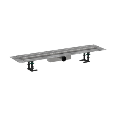 Hansgrohe RainDrain Compact Douchegoot - 80cm - standaard installatie - brushed stainless steel