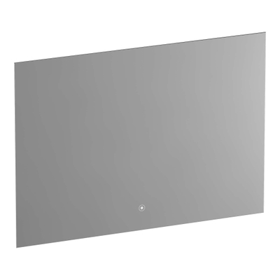 BRAUER Ruby spiegel – rechthoek – 100x70 cm – indirecte LED rondom – Aluminium geborsteld