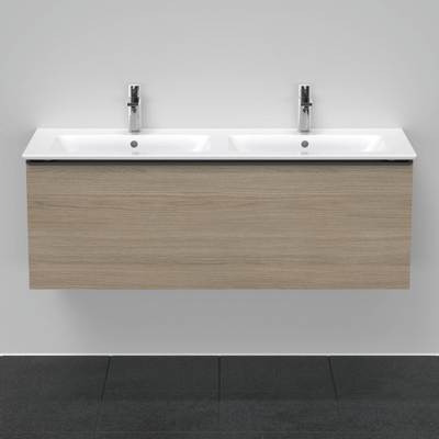 Duravit D-neo Meuble sous vasque 128x46.2x44cm 2 tiroirs Chêne (terra) mat