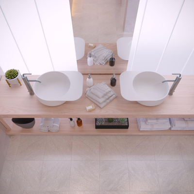 Ideavit Solidcap 6.0 Vasque à poser Ovale 50x38x15,5cm Solid surface Blanc mat