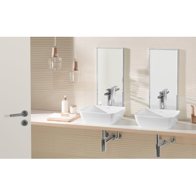 Villeroy & Boch Artis opzetwastafel 41x41cm zonder kraangat zonder overloop ceramic+ wit