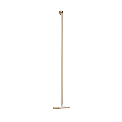 Fortifura Galeria Vloerwisser - 125cm - inclusief houder - geborsteld messing (goud)