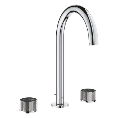 Grohe Atrio private collection wastafelkraan - L-size - 3gats - opbouw - chroom