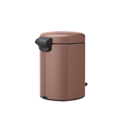 Brabantia NewIcon Poubelle à pédale - 5 litres - seau intérieur en plastique - satin taupe