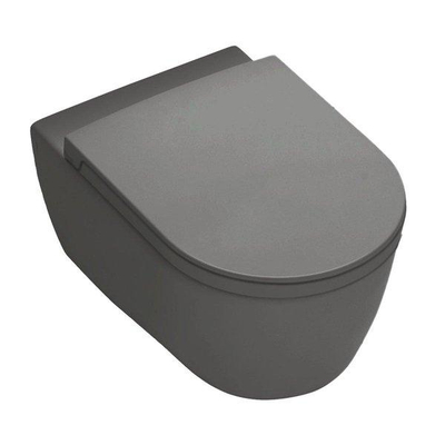 Royal Plaza Primo WC suspendu - 35x54cm - sans bride - avec abattant softclose - déclipsable - anthracite