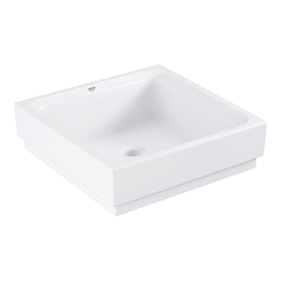 GROHE Cube vasque à poser en céramique 40x40cm sans trop-plein Pureguard blanc