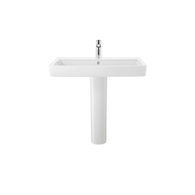 Duravit No.1 Duravit No.1wastafel - met kraangat - met overloop - 80x46x17.3cm - hoogglans wit