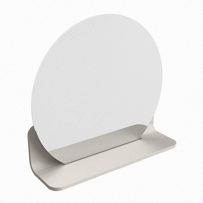 Mondiaz SPOT miroir – Ø 40 cm – avec tablette – Linen (blanc cassé)