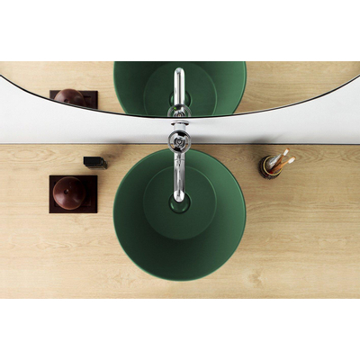 By Goof Mees Design Vasque à poser 42x42x16.5cm Rond Vert mat