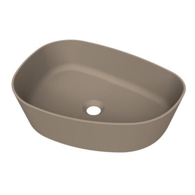 Arcqua Rocker vasque à poser - organique gauche - 50x37cm - mat truffe