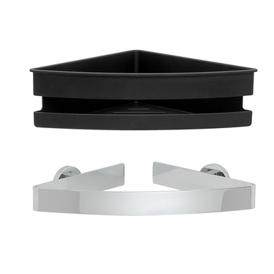 Tiger Noon Panier de douche - 22x22x8cm - modèle d'angle - chromé