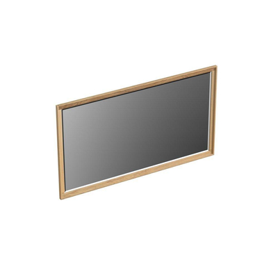 Forzalaqua Reno 2.0 miroir 140x80cm Rectangulaire sans éclairage avec cadre Chêne massif Smoke