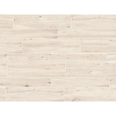 SAMPLE EnergieKer Carrelage de sol et de mur Padouk White Rectifié Aspect bois Mat Blanc
