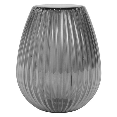 Astro Tacoma Single Grande Wandlamp/Plafondlamp - 230V - IP44 - ovaal - geribbeld - smoke glas - messing (goud)