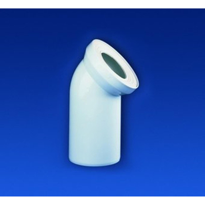 ABU coude de raccordement WC 110mm 45blanc