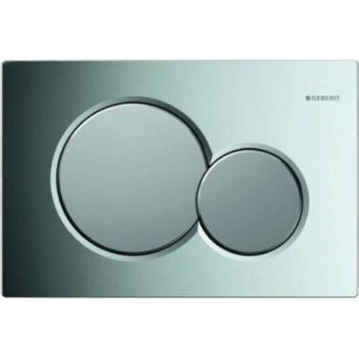 Geberit Sigma01 bedieningsplaat - 2-toets spoeling - ronde knoppen - dualflush - glans chroom