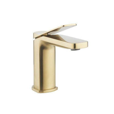 Crosswater Glide II Fonteinkraan laag model - met hendel - geborsteld messing (goud)