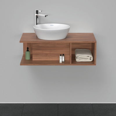 Duravit D-neo Meuble sous vasque 80x48x26cm sans tiroir Noyer mat