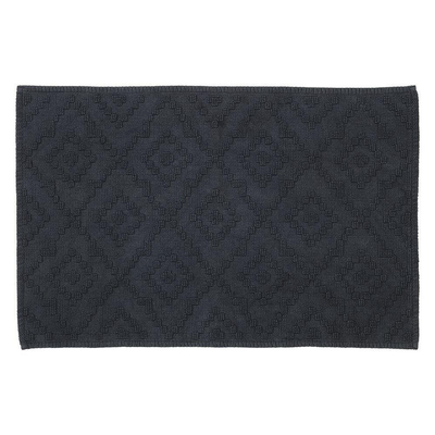 Sealskin aztec tapis de bain 60x90 cm en coton gris foncé