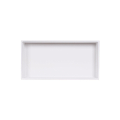 Zeza Arte Nis Opbouw - 30x60x10cm - solid surface - wit mat