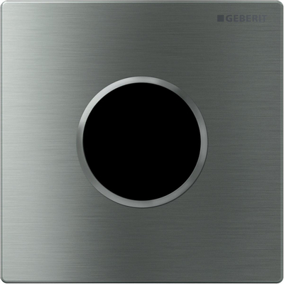 Geberit type 10 urinioir bedieningsplaat - 230V- ronde knop - geb.rvs/gepolijst rvs/e-t-cl OUTLETSTORE