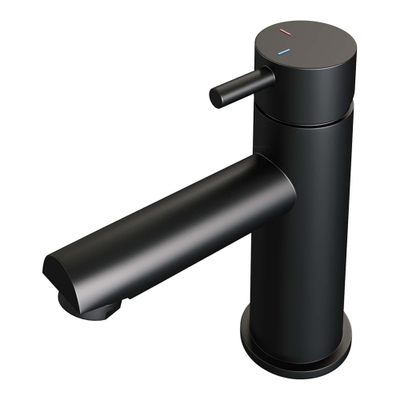 Brauer Black Edition Robinet de lavabo bas économiseur d'énergie Noir mat