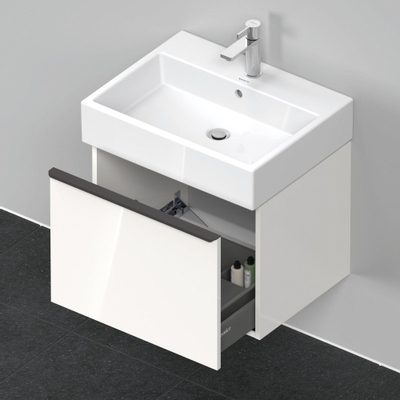 Duravit D-neo Meuble sous vasque 58.4x44.2x44cm 1 tiroir Blanc haute brillance